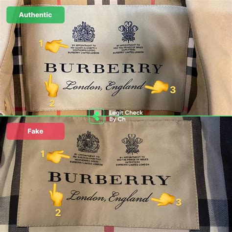 burberry jacket fake|how to spot a burberry bag.